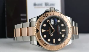 Yachting Professional Watches | Men's Watches | Sant Blanc ROLEX 18kt Rose Gold & Stainless Steel YachtMaster Matte Black Model 116621