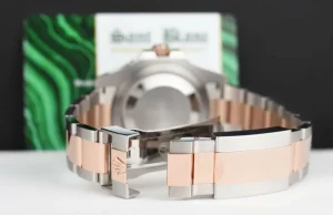 Pilots Professional Watches | Sant Blanc ROLEX 18kt Rose Gold & Stainless Steel GMT Master II Root Beer Bezel Model 126711