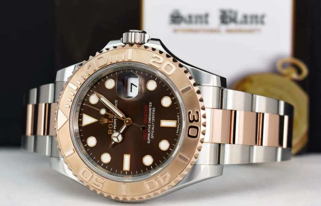 rolex_kt_rose_gold__stain_4-4.webp Yachting Professional Watches | Men's Watches | Sant Blanc ROLEX 18kt Rose Gold & Stainless Steel Yachtmaster Chocolate Dial Model 116621