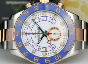 Yachting Professional Watches | Men's Watches | Sant Blanc ROLEX 18kt Rose Gold & Stainless Steel YachtMaster II 44mm Blue Hands Model 116681