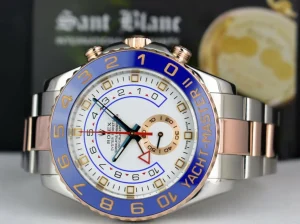 Yachting Professional Watches | Men's Watches | Sant Blanc ROLEX 18kt Rose Gold & Stainless Steel YachtMaster II 44mm Blue Hands Model 116681