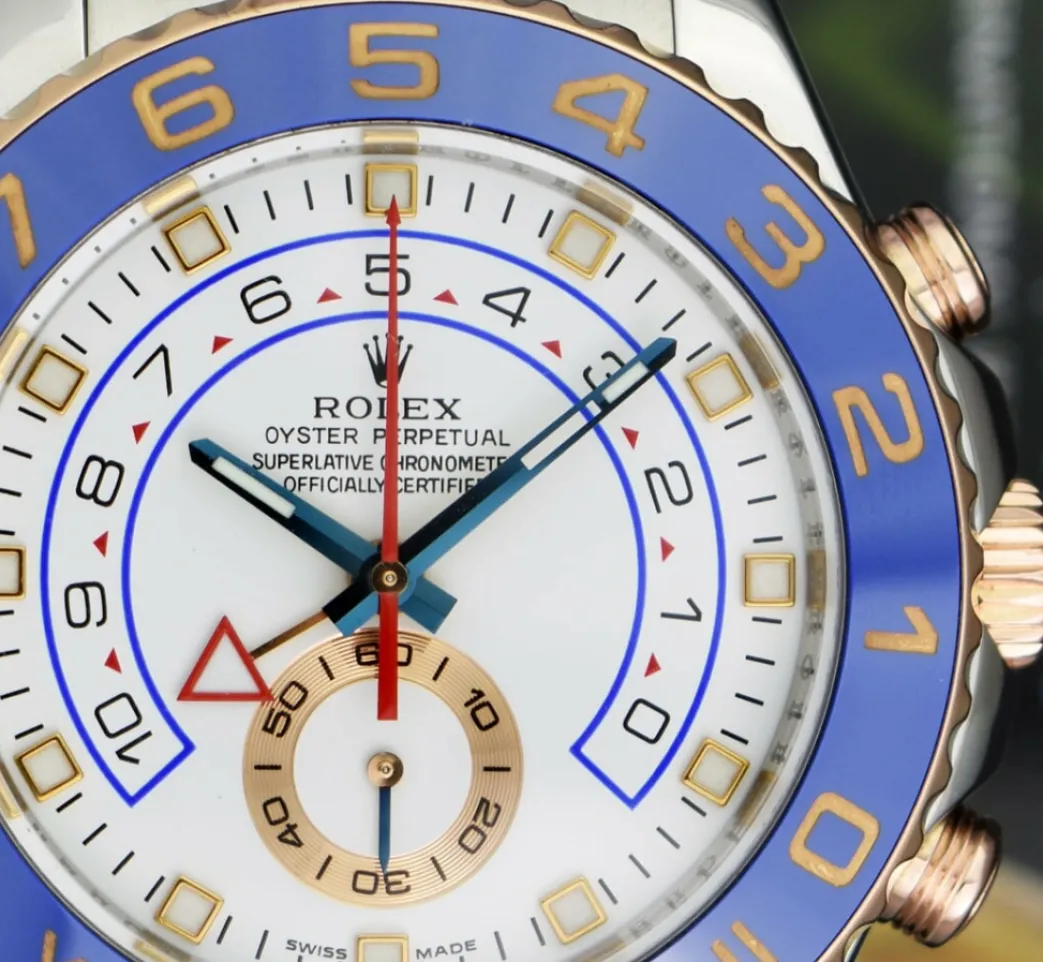 rolex_kt_rose_gold__stain_7-2.webp Yachting Professional Watches | Men's Watches | Sant Blanc ROLEX 18kt Rose Gold & Stainless Steel YachtMaster II 44mm Blue Hands Model 116681