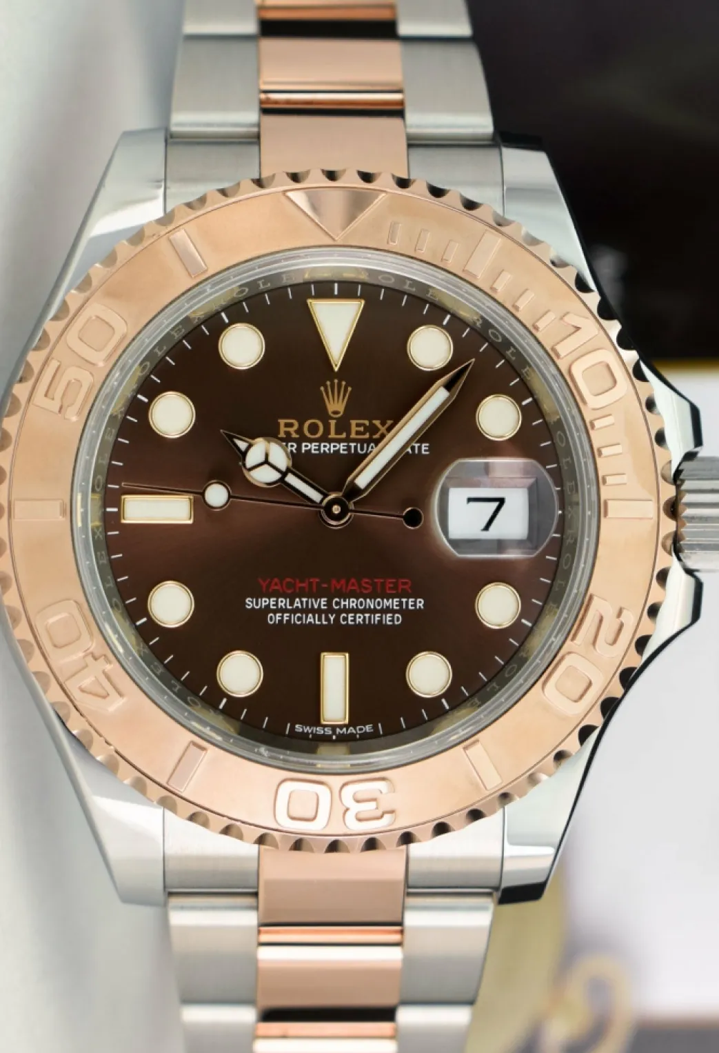 rolex_kt_rose_gold__stain_8-1.webp Yachting Professional Watches | Men's Watches | Sant Blanc ROLEX 18kt Rose Gold & Stainless Steel Yachtmaster Chocolate Dial Model 116621