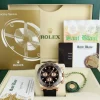 Men's Watches | Racing Professional Watches | Sant Blanc ROLEX 18kt Rose Gold Daytona Leather Strap Black Panda Model 116515 LN