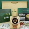 Men's Watches | Racing Professional Watches | Sant Blanc ROLEX 18kt Rose Gold Daytona Black Panda Box Books Tags Model 116505