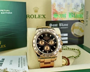 Men's Watches | Racing Professional Watches | Sant Blanc ROLEX 18kt Rose Gold Daytona Black Panda Box Books Tags Model 116505