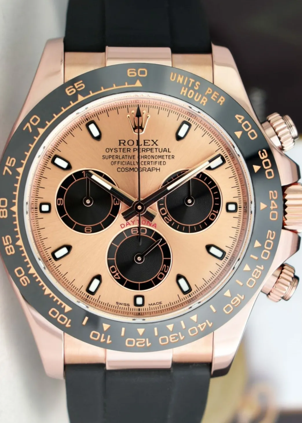 rolex_kt_rose_gold_dayton_3-5.webp Men's Watches | Racing Professional Watches | Sant Blanc ROLEX 18kt Rose Gold Daytona Oysterflex Strap Rose Panda Model 116515LN