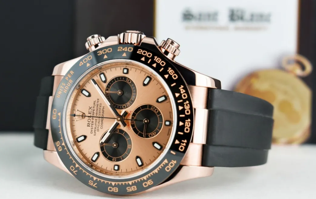 rolex_kt_rose_gold_dayton_4-5.webp Men's Watches | Racing Professional Watches | Sant Blanc ROLEX 18kt Rose Gold Daytona Oysterflex Strap Rose Panda Model 116515LN
