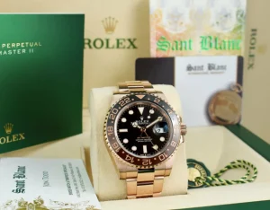 Men's Watches | Pilots Professional Watches | Sant Blanc ROLEX 18kt Rose Gold GMT Master II 