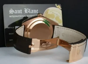 Pilots Classic Watches | Sant Blanc ROLEX 18kt Rose Gold Sky Dweller Silver Sunray Roman Dial Model 326135