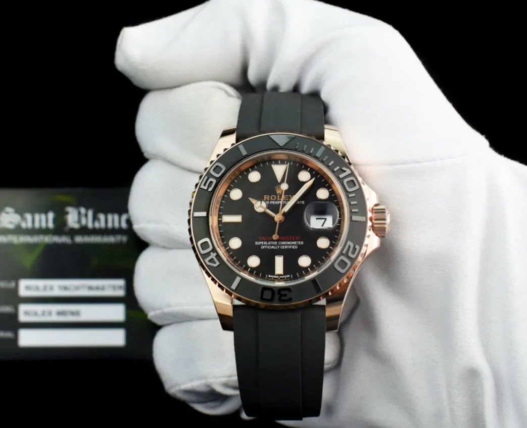 rolex_kt_rose_gold_yachtm_1.webp Yachting Professional Watches | Men's Watches | Sant Blanc ROLEX 18kt Rose Gold Yachtmaster 40mm Box & Card Model 116655