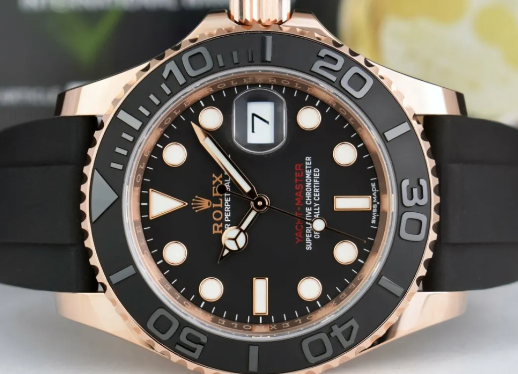 rolex_kt_rose_gold_yachtm_3.webp Yachting Professional Watches | Men's Watches | Sant Blanc ROLEX 18kt Rose Gold Yachtmaster 40mm Box & Card Model 116655