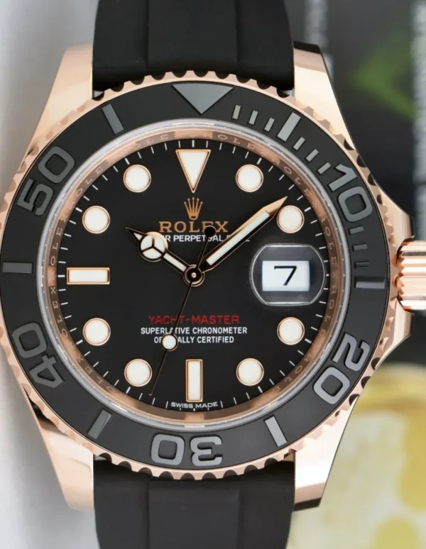 Yachting Professional Watches | Men's Watches | Sant Blanc ROLEX 18kt Rose Gold Yachtmaster 40mm Box & Card Model 116655