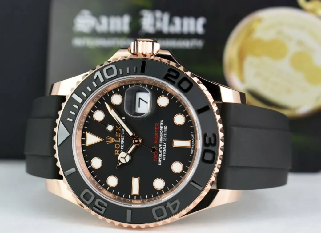 rolex_kt_rose_gold_yachtm_6.webp Yachting Professional Watches | Men's Watches | Sant Blanc ROLEX 18kt Rose Gold Yachtmaster 40mm Box & Card Model 116655