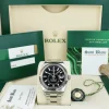 Pilots Classic Watches | Sant Blanc ROLEX 18kt White Gold & Stainless Steel Sky Dweller Black Dial w/ Card Model 326934