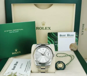 Dress Watches | Sant Blanc ROLEX 18kt White Gold & Stainless Steel DateJust II Silver Index Dial Model 116334