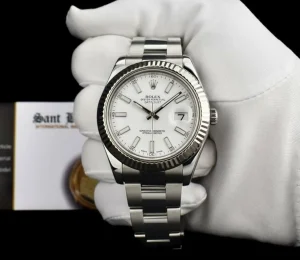 Dress Watches | Sant Blanc ROLEX 18kt White Gold & Stainless Steel DateJust II White Index Dial 116334