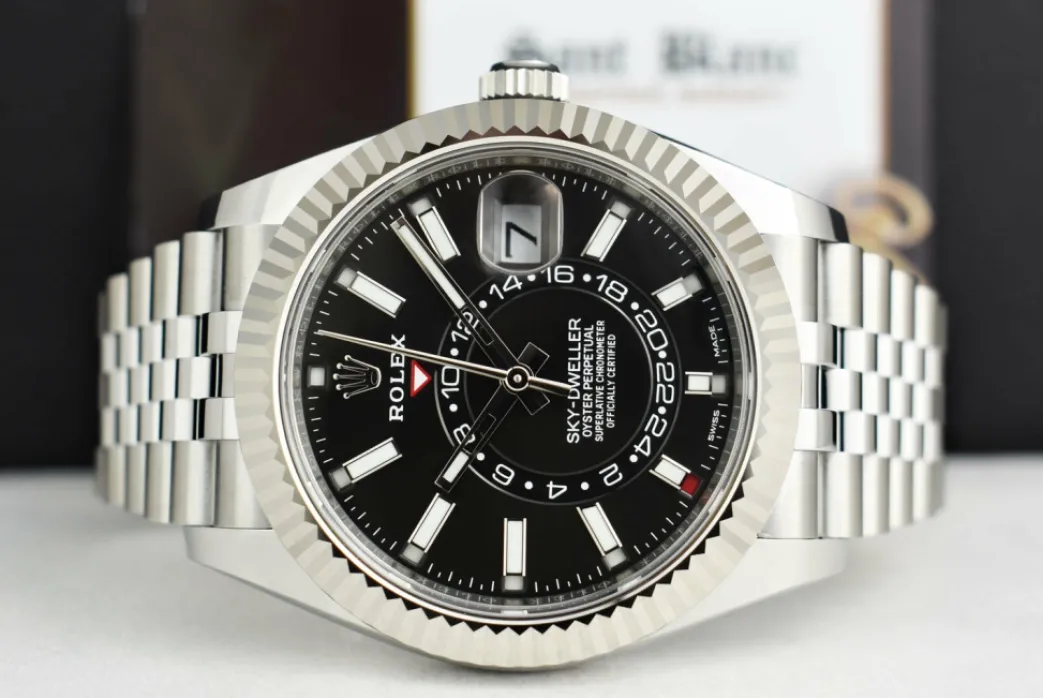 rolex_kt_white_gold__stai_3-14.webp Pilots Classic Watches | Sant Blanc ROLEX 18kt White Gold & Stainless Steel Sky Dweller Black Dial Jubilee Model 326934