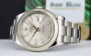 Dress Watches | Sant Blanc ROLEX 18kt White Gold & Stainless Steel DateJust II Silver Index Dial Model 116334