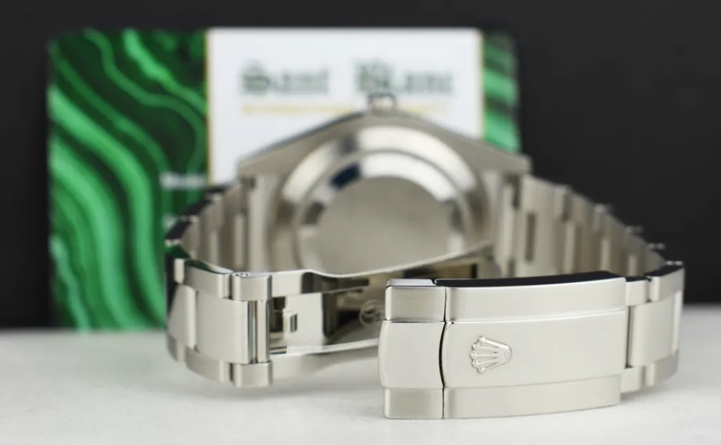 rolex_kt_white_gold__stai_3-4.webp Dress Watches | Sant Blanc ROLEX 18kt White Gold & Stainless Steel DateJust II Rhodium Diamond Dial Model 116334