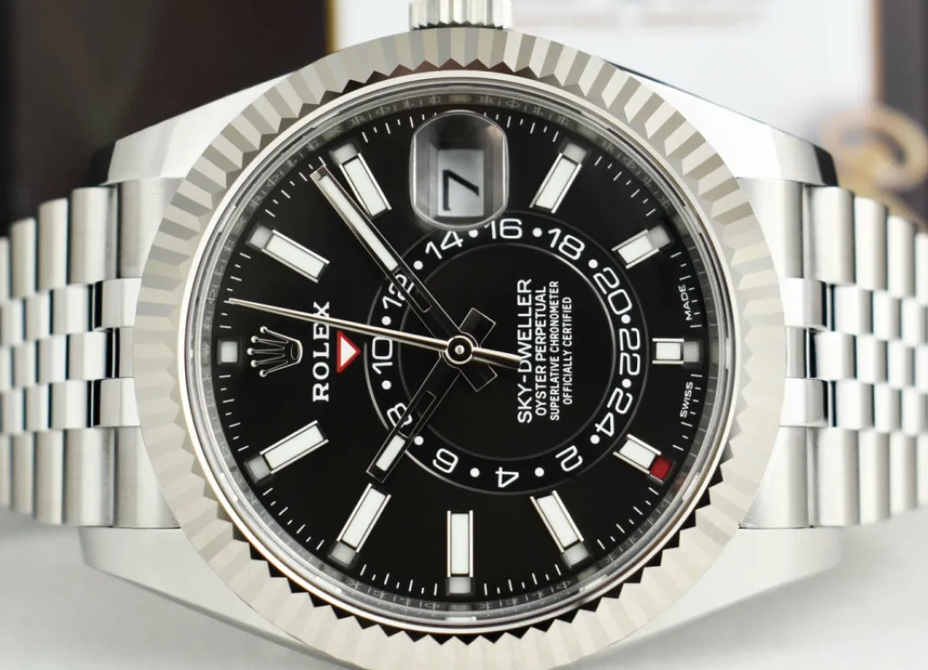 rolex_kt_white_gold__stai_4-14.webp Pilots Classic Watches | Sant Blanc ROLEX 18kt White Gold & Stainless Steel Sky Dweller Black Dial Jubilee Model 326934