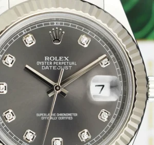 Dress Watches | Sant Blanc ROLEX 18kt White Gold & Stainless Steel DateJust II Rhodium Diamond Dial Model 116334