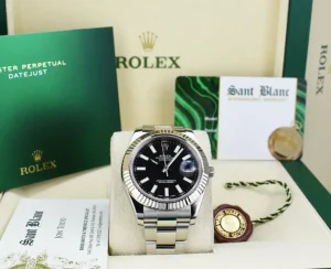 Dress Watches | Sant Blanc ROLEX 18kt White Gold & Stainless Steel DateJust II 41mm Black Index Dial Model 116334