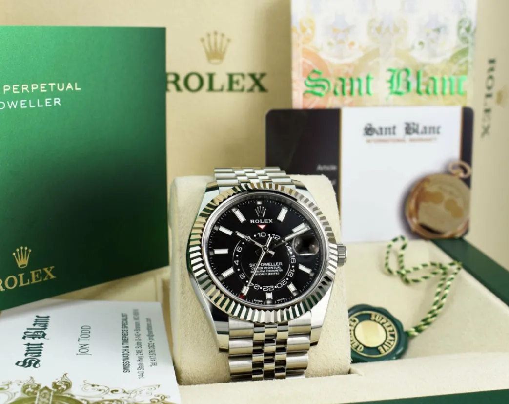 rolex_kt_white_gold__stai_7-12.webp Pilots Classic Watches | Sant Blanc ROLEX 18kt White Gold & Stainless Steel Sky Dweller Black Dial Jubilee Model 326934