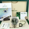 President Dress Watches | Sant Blanc ROLEX 18kt White Gold Day Date 40 President Green Roman Model 228239