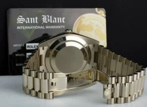 President Dress Watches | Sant Blanc ROLEX 18kt White Gold DayDate 40 President Blue Roman Model 228239