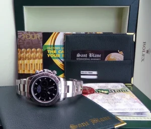 Men's Watches | Racing Professional Watches | Sant Blanc ROLEX 18kt White Gold Daytona Black Index Dial Model 116509