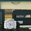 Sports Watches | Racing Professional Watches | Sant Blanc ROLEX 18kt White Gold Daytona on Black Strap White Arabic Dial Model 116519
