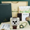 Racing Professional Watches | Sant Blanc ROLEX 18kt White Gold Daytona White Panda Dial Chocolate Strap Model 116519