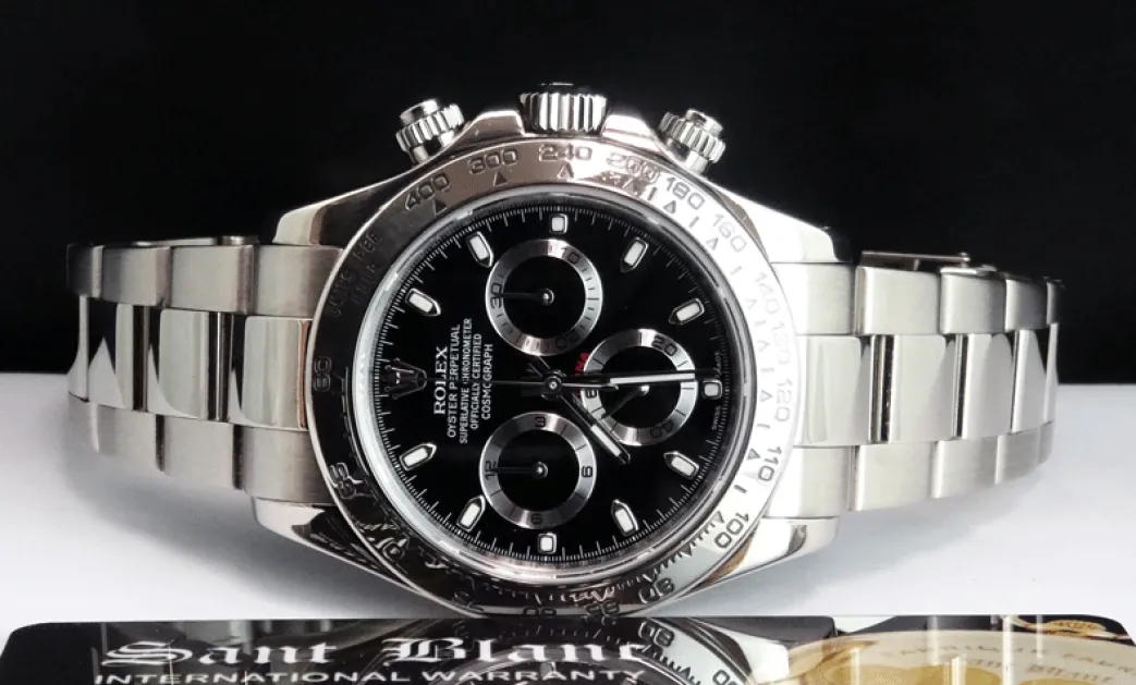 rolex_kt_white_gold_dayto_1-13.webp Men's Watches | Racing Professional Watches | Sant Blanc ROLEX 18kt White Gold Daytona Black Index Dial Model 116509