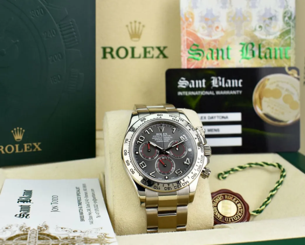 rolex_kt_white_gold_dayto_2-14.webp Sports Watches | Men's Watches | Sant Blanc ROLEX 18kt White Gold Daytona Grey Race Arabic Dial Model 116509