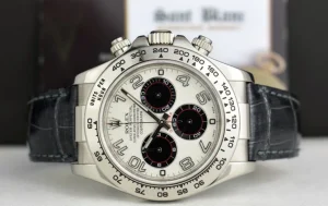 Racing Professional Watches | Sant Blanc Rolex 18kt White Gold Daytona 