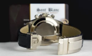 Men's Watches | Racing Professional Watches | Sant Blanc ROLEX 18kt White Gold DAYTONA Black Diamond Dial Black Patent Alligator Strap Model 116519