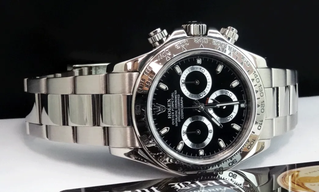 rolex_kt_white_gold_dayto_5-13.webp Men's Watches | Racing Professional Watches | Sant Blanc ROLEX 18kt White Gold Daytona Black Index Dial Model 116509