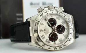 Racing Professional Watches | Sant Blanc ROLEX 18kt White Gold Daytona White & Black Panda Dial Black Strap Model 116519
