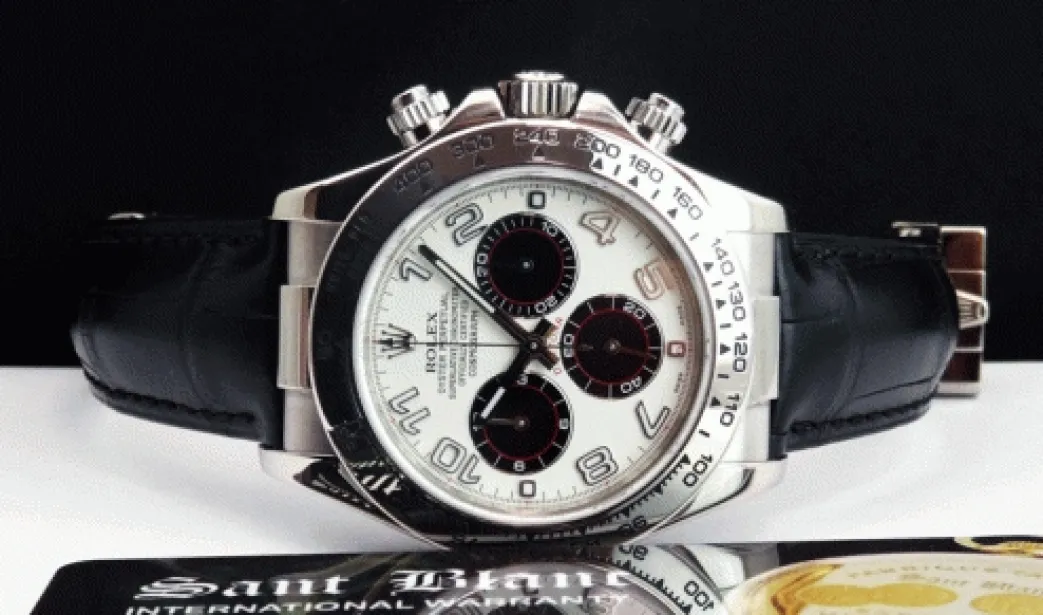 rolex_kt_white_gold_dayto_5-9.webp Men's Watches | Racing Professional Watches | Sant Blanc ROLEX 18kt White Gold Daytona Panda Arabic Dial with Black Crocodile Strap Model 116519