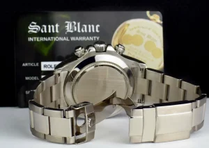 Sports Watches | Men's Watches | Sant Blanc ROLEX 18kt White Gold Daytona Grey Race Arabic Dial Model 116509