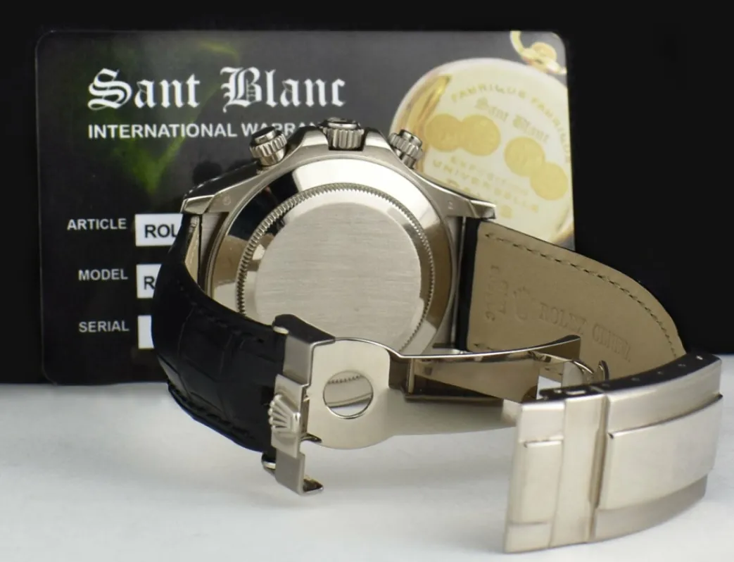 rolex_kt_white_gold_dayto_7-14.webp Sports Watches | Racing Professional Watches | Sant Blanc ROLEX 18kt White Gold Daytona Panda Arabic on Black Strap Model 116519