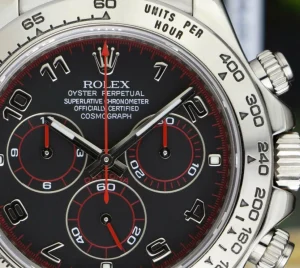Men's Watches | Racing Professional Watches | Sant Blanc ROLEX 18kt White Gold Daytona Black Arabic Race Dial Model 116509