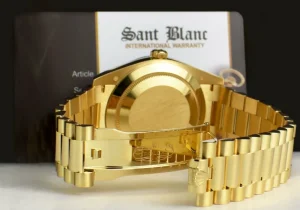 Men's Watches | President Dress Watches | Sant Blanc ROLEX 18kt Yellow Gold Day Date 40 President Silver Roman Dial Model 228238