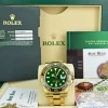 Pilots Classic Watches | Men's Watches | Sant Blanc ROLEX 18kt Yellow Gold GMT Master II Green Dial Card Model 116718