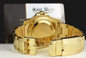 Pilots Classic Watches | Men's Watches | Sant Blanc ROLEX 18kt Yellow Gold GMT Master II Green Dial Card Model 116718