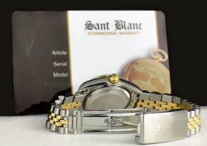 Ladies Watches | Dress Watches | Sant Blanc ROLEX Ladies 18kt Gold & Stainless Steel DateJust Champagne Stick Dial Model 79173
