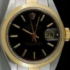 Ladies Watches | Dress Watches | Sant Blanc ROLEX Ladies 26mm 18kt Gold & Stainless Steel DateJust Black Stick Model 69163
