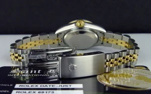 Ladies Watches | Dress Watches | Sant Blanc ROLEX Ladies 26mm 18kt Gold & Stainless Steel Ladies DateJust Mother of Pearl Roman Dial Model 69173