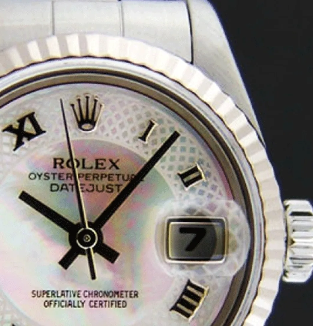 rolex_ladies_mm_kt_white__0-4.webp Ladies Watches | Dress Watches | Sant Blanc ROLEX Ladies 26mm 18kt White Gold & Stainless Steel DateJust MOP Deco Roman Dial Model 79174